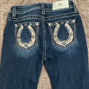 Miss Me Dark Blue Boot Cut Jeans